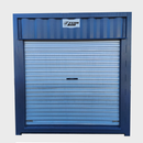 FGES-C10-RTFH900-2S - FERN360 - 10Ft Container fitted 2 Roller Doors, Full Height SUS316 Stainless Steel Rotor Turnstile , 900mm pass, Caged