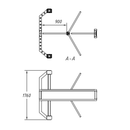 FGES-C10-RTFH900-2S - FERN360 - 10Ft Container fitted 2 Roller Doors, Full Height SUS316 Stainless Steel Rotor Turnstile , 900mm pass, Caged