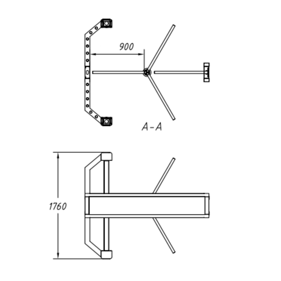 FGES-C10-RTFH900-2S - FERN360 - 10Ft Container fitted 2 Roller Doors, Full Height SUS316 Stainless Steel Rotor Turnstile , 900mm pass, Caged