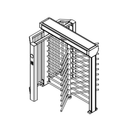 FGES-C10-RTFH900-2S - FERN360 - 10Ft Container fitted 2 Roller Doors, Full Height SUS316 Stainless Steel Rotor Turnstile , 900mm pass, Caged