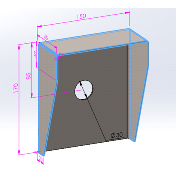 FPAC-RRH1715-SS - FERN360 Stainless Steel Residential Access/Intercom Pedestal Rain Hood