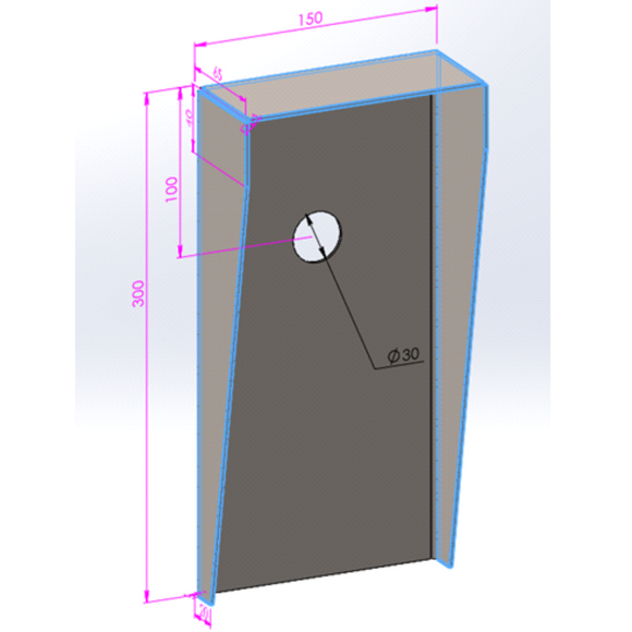 FPAC-RRH3015-SS - FERN360 Stainless Steel Residential Access/Intercom Pedestal Rain Hood