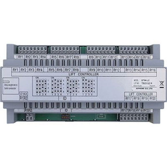 GTW-LC - Aiphone Lift interface module for GT system. Provides 20 relay outputs for lift control