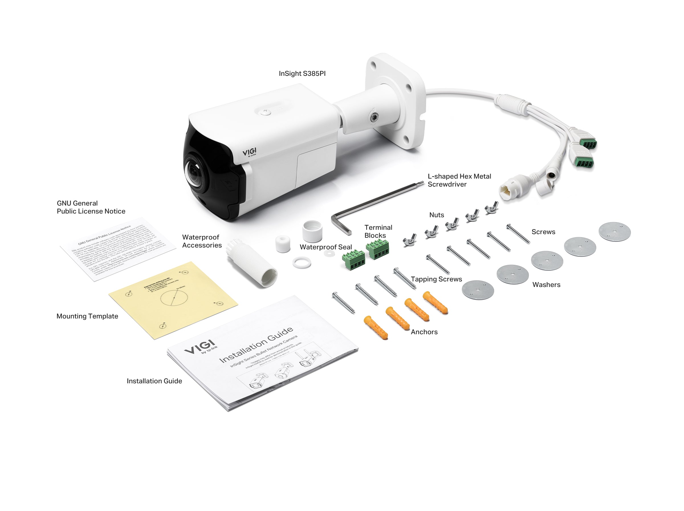 TL-INSIGHTS385PI - TP LINK InSight S385PI VIGI 8MP Outdoor IR Panoramic Bullet Network Camera