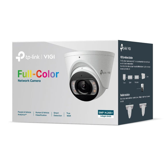 TL-INSIGHTS455(4MM) - TP LINK InSight S455 VIGI 5MP Full-Colour Turret Network Camera (4mm)