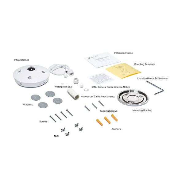 TL-INSIGHTS655I - TP LINK InSight S655I VIGI 5MP IR Fisheye Network Camera