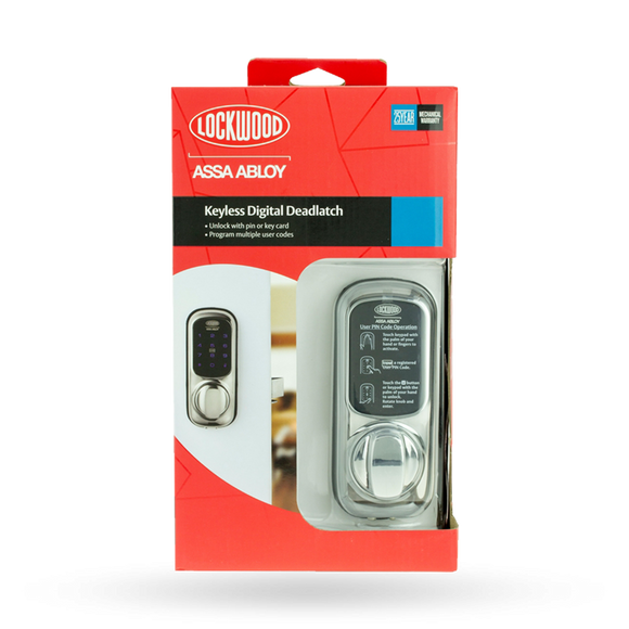 L001T-1K1CPDP - Lockwood Touch Electronic Deadlatch - with 2 Cards