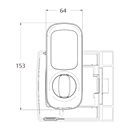 L001T-1K1CPDP - Lockwood Touch Electronic Deadlatch - with 2 Cards