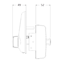 L001T-1K1CPDP - Lockwood Touch Electronic Deadlatch - with 2 Cards