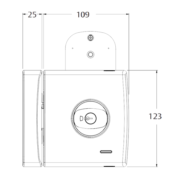 L001T-1K1CPDP - Lockwood Touch Electronic Deadlatch - with 2 Cards
