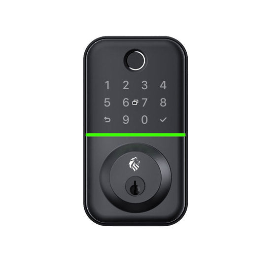 LHL-PDB-B-FLINDERS - The FLINDERS LUXE Bluetooth Deadbolt - Black, Pin, TTLock, Prox, Fingerprint, E-Key & Key override. Supplied with a 60/70mm adjustable deadbolt (4 x AA Battery sold separately)