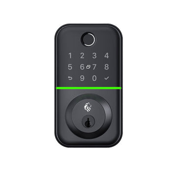 LHL-PDB-B-FLINDERS - The FLINDERS LUXE Bluetooth Deadbolt - Black, Pin, TTLock, Prox, Fingerprint, E-Key & Key override. Supplied with a 60/70mm adjustable deadbolt (4 x AA Battery sold separately)