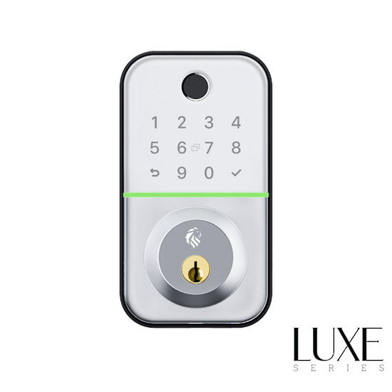 LHL-PDB-S-FLINDERS - The FLINDERS LUXE Bluetooth Deadbolt - Silver, Pin, TTLock, Prox, Fingerprint, E-Key & Key override. Supplied with a 60/70mm adjustable deadbolt (4 x AA Battery sold separately)