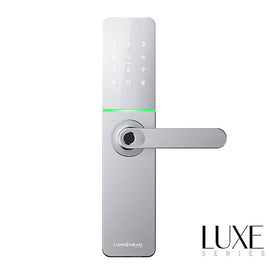 LHL-PI-S-ENMORE - The ENMORE LUXE Entrance Lock - Silver, TTLock, Wifi BLE Fingerprint, Pin, Prox, E-Eey & Key override track key 6085 Mortice (4 x AA Battery sold separately)