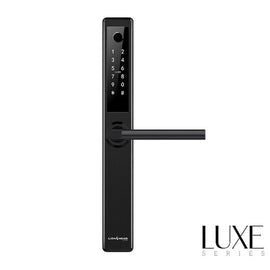 LHL-PSL-B-ERSKINE - The ERSKINE LUXE Narrow Entrance Lock - Black, Fingerprint, TTLock, Pin, Prox, E-Key & Key override track key 3585 Mortice (4 x AA Battery sold separately)