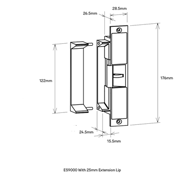 LT220200-505 - Trimec ES200/2000 25mm Extension Lip