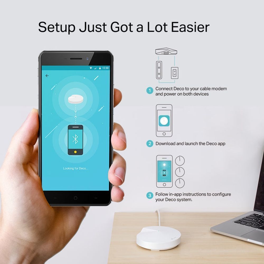 TL-DECOM5-3P - TP-Link Deco M5 (3-Pack) Whole-Home Mesh Wi-Fi