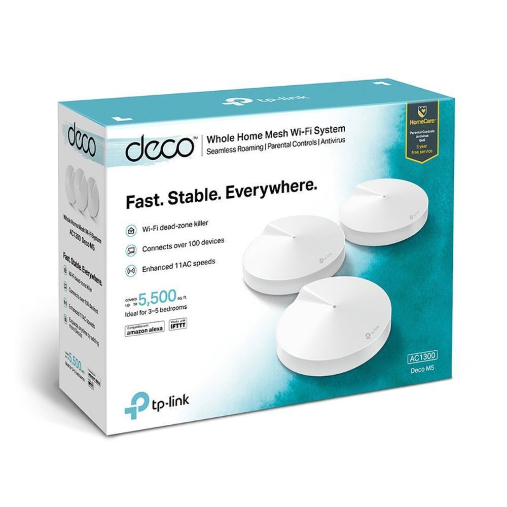 TL-DECOM5-3P - TP-Link Deco M5 (3-Pack) Whole-Home Mesh Wi-Fi