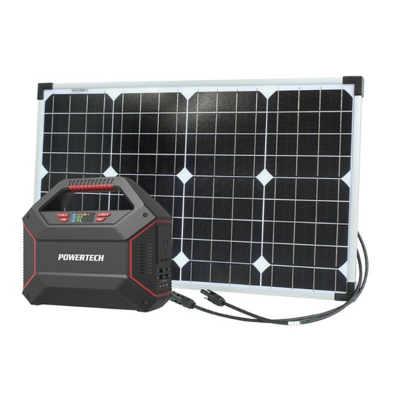Portable Power Centre MB3749 and 40W Solar Package ZM9056