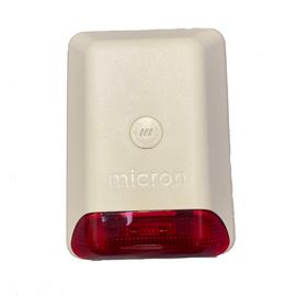 Outdoor Siren - Abs Plastic - Red Strobe Flash Light - Battery backed