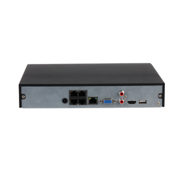 DHI-NVR2104HS-P-I - Dahua 4 Channel Compact 1U 4PoE WizSense Network Video Recorder (no HDD)