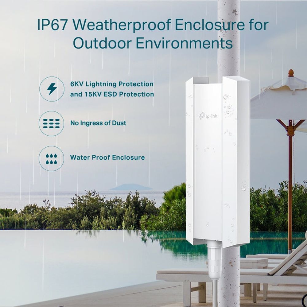 TL-EAP650-OUTDOOR - TP-Link EAP650-Outdoor AX3000 Indoor/Outdoor WiFi 6 Access Point