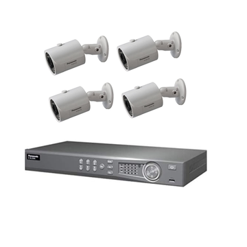 Panasonic 4ch NVR Kit (no HDD) + 4 Fixed Lens Bullet Cameras