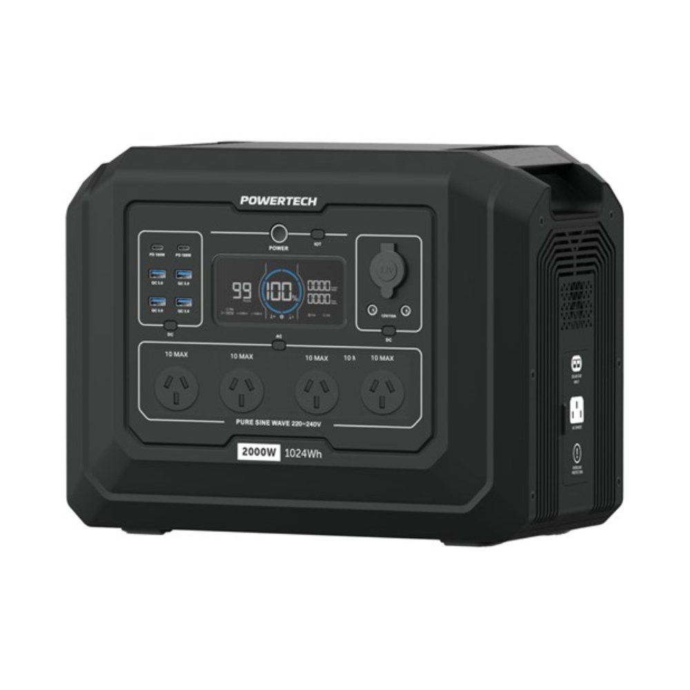 MB4102 - PowerTech 2000W 1024Wh Power Station | Essential Security Supplies