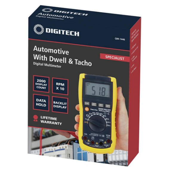 QM1446 Automotive DMM with Dwell and Tacho