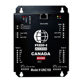 RBH-INT-UNC100-132C-360N - RBH Integra™ CERTIFIED UNC100, 2 door PoE controller with enclosure & 13.8VDC 2A power supply
