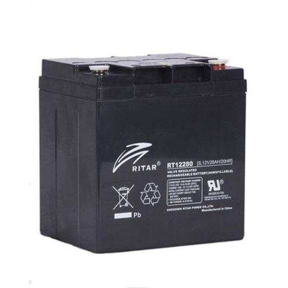 RT12260F3 - Ritar - 12VDC 26Ah Sealed Lead Acid Battery - F3 Terminals