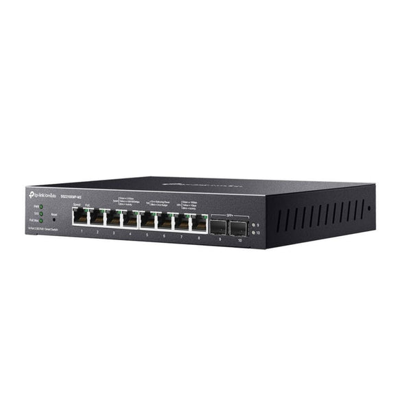 TL-SG2210XMP-M2 - TP LINK Omada 8-Port 2.5GBASE-T and 2-Port 10GE SFP+ Smart Switch with 8-Port PoE+