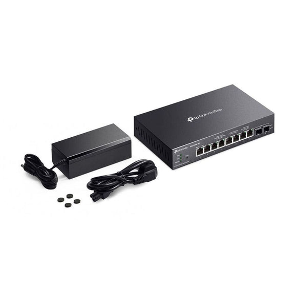 TL-SG2210XMP-M2 - TP LINK Omada 8-Port 2.5GBASE-T and 2-Port 10GE SFP+ Smart Switch with 8-Port PoE+