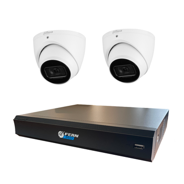 Surveillance Kit - 8ch OEM NVR (no HDD) with 2x Dahua 6MP Cameras