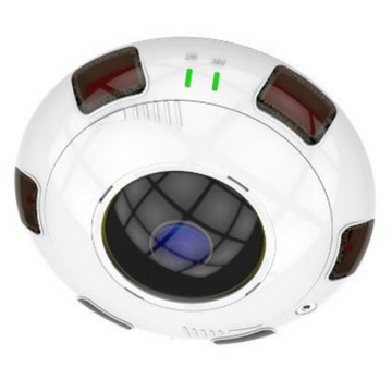 Sunell - 6MP Fisheye, 6pcs LED, 20m IR distance, 12VDC/PoE,Wall & Ceiling Mountable