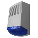 SL-800 - Outdoor Siren Blue Lens - Battery Backed