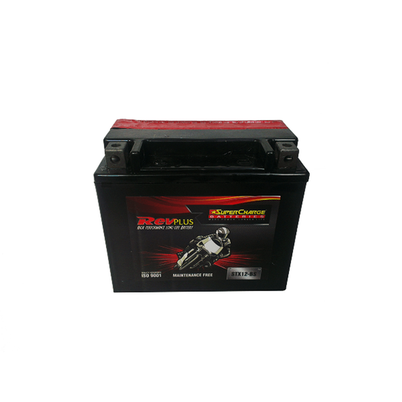 STX12-BS - RevPlus Motorbike Battery 12V 10Ah