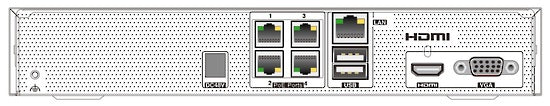 TVT-4CHNVR-ND - 4 Channel NVR with 4 POE ports - Does NOT include HDD (Sold Separately)