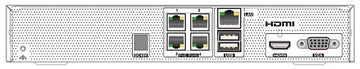 TVT-4CHNVR-ND - 4 Channel NVR with 4 POE ports - Does NOT include HDD (Sold Separately)