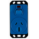 Meditek OB Series – Vertical Socket Outlet Panel Mount Switched 10/15 Amp 240V a.c. Single/Double Pole