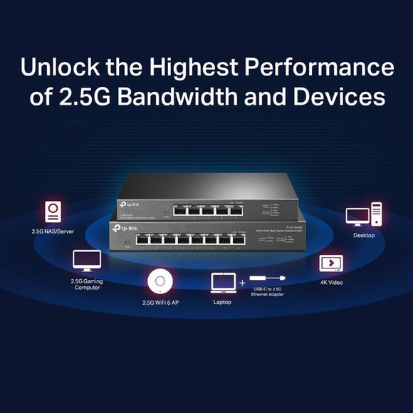 TL-SG105-M2 - TP-Link 5-Port 2.5G Desktop Switch
