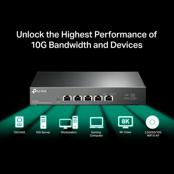 TL-SX105 - TP-Link 5-Port 10G Desktop Switch