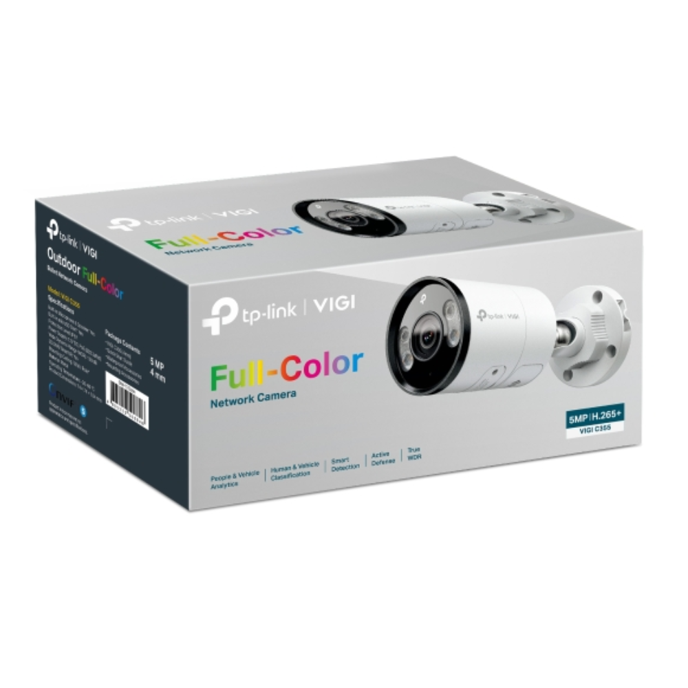 VIGI C355(4mm) - TP-Link VIGI 5MP Outdoor Full-Colour Bullet Network Camera