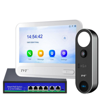 TVT-INTERCOM KIT - Includes TVT-INTERCOM, TVT-MONITOR & POE-4