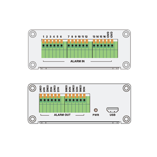 TVT-Y10A - USB 2.0 Alarm Expansion Box. 16 input, 6 output