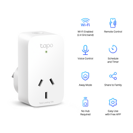 TL-TAPOP100-4P - TP-Link Tapo P100, Mini Smart Wi-Fi Socket/plug, 4 Pack