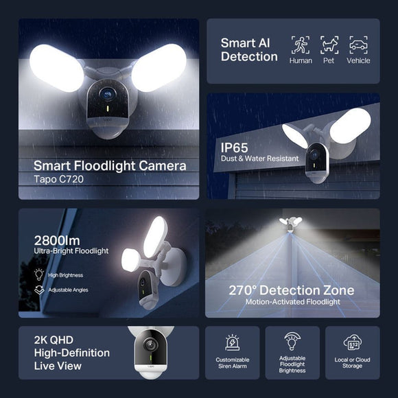 TL-TAPOC720 - TP-Link Tapo C720, Tapo Smart Floodlight Camera