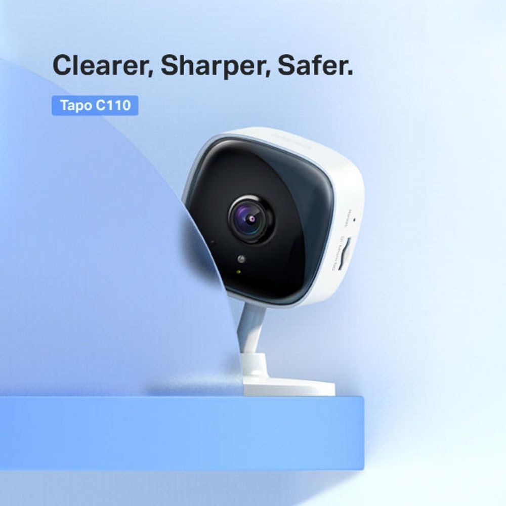 TL-TAPOC110 - TP-Link Tapo C110 Indoor Home Security Wi-Fi Camera, 3MP, Power : AC adapter
