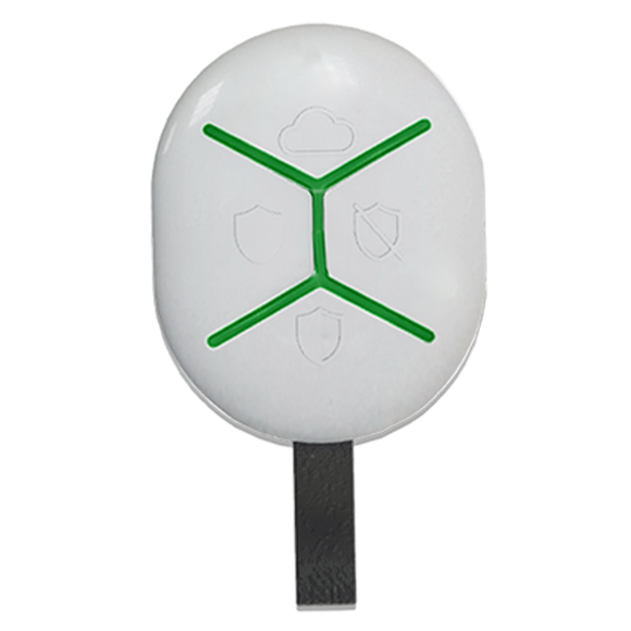 U-Prox Keyfob B4 White - Wireless Remote, three buttons for controlling and one programmable button