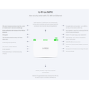 MPX LE - U-Prox Wireless Control Hub, Supports up to 250 zones, 30 partitions. 4G+Wi-Fi +LAN